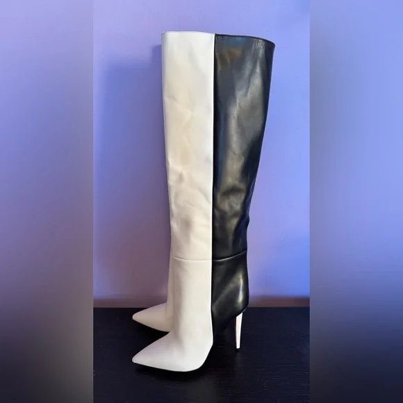 Christian Louboutin Astrilarge 100 black and white Botta boots in 41 EU - Picture 10 of 16